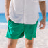 Men summer swimwear bright green